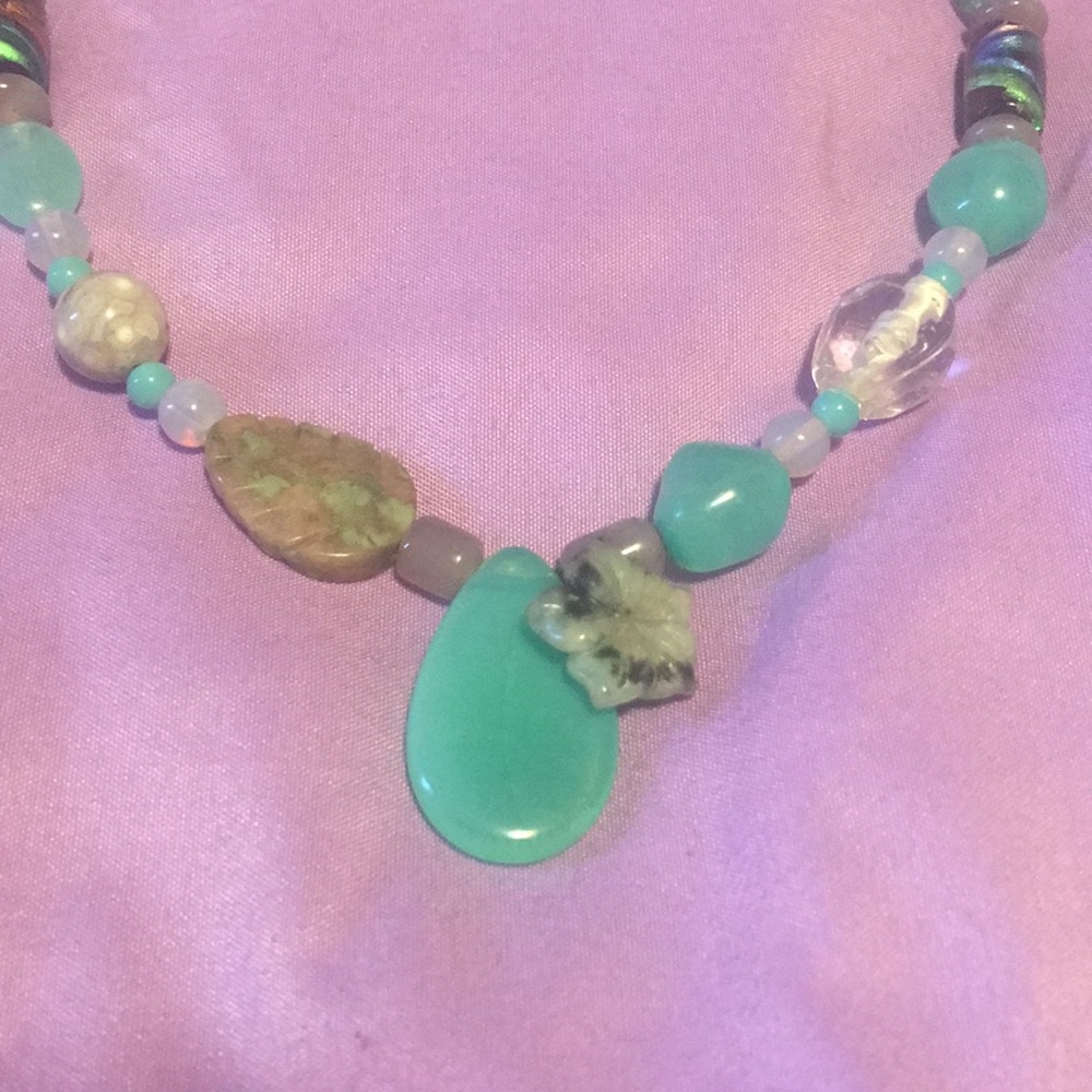 3 for$20 Unique, turquoise necklace - Picture 3 of 3